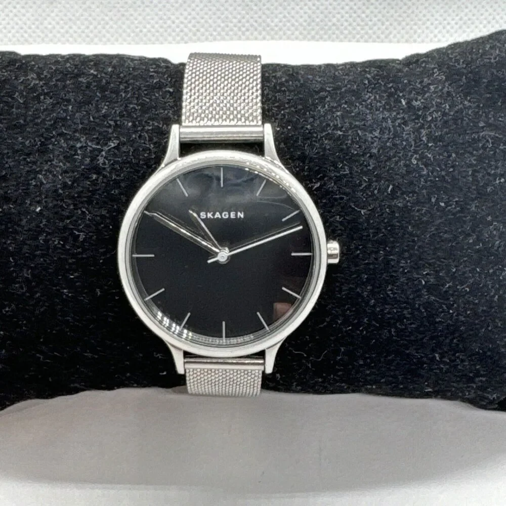 Skagen Anita SKW2410 Women Silver Stainless Steel Mesh Analog Dial Watch JNA575